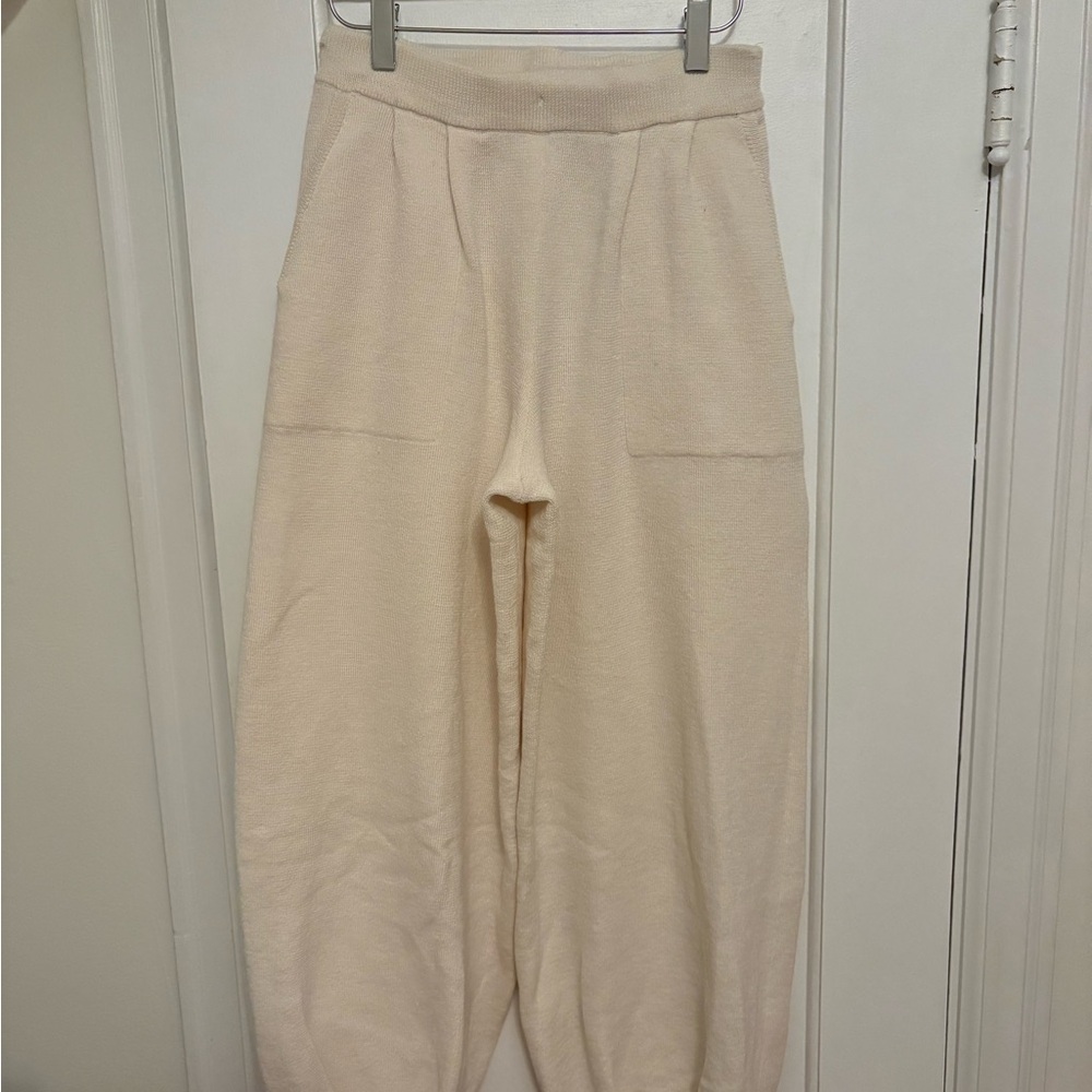 Free People FP Beach Soft Ivory Knit Pants